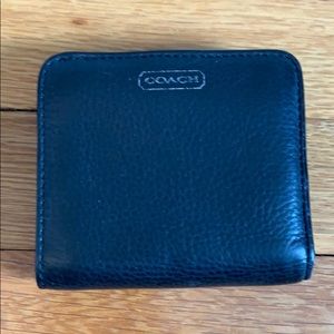 Coach Wallet - Authentic Black Leather